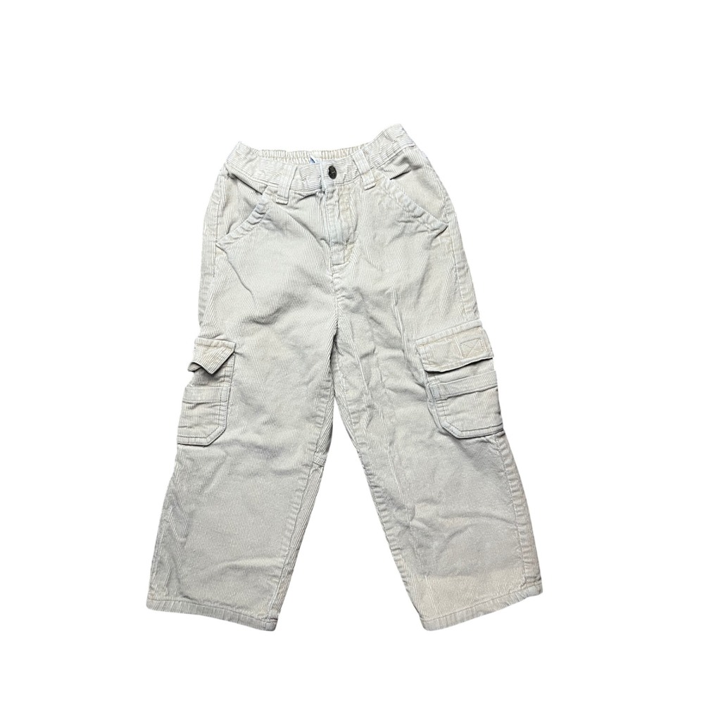 Sprockets Kids Tan Corduroy Cargo Pants Size 4T Beige Utility Trousers